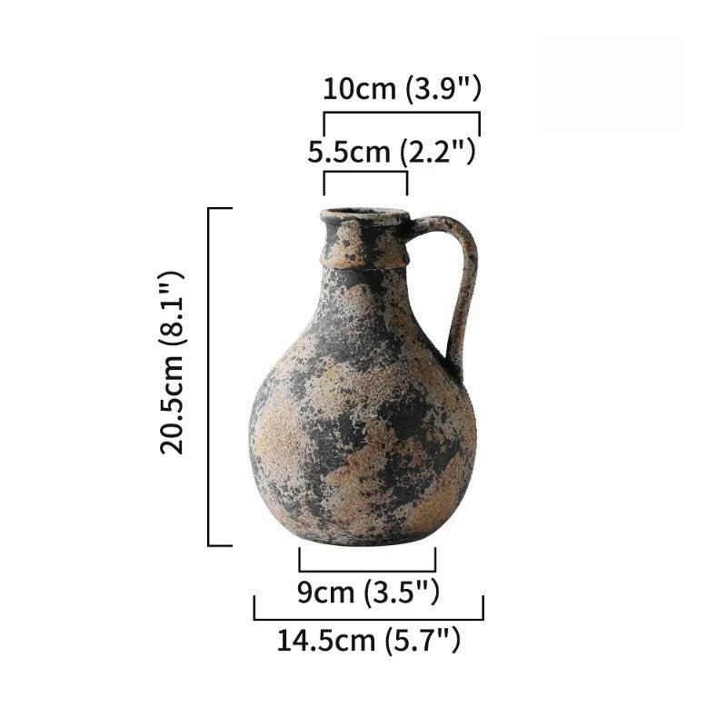 The Rustica Vase Handcrafted Ceramic - Lattea Global