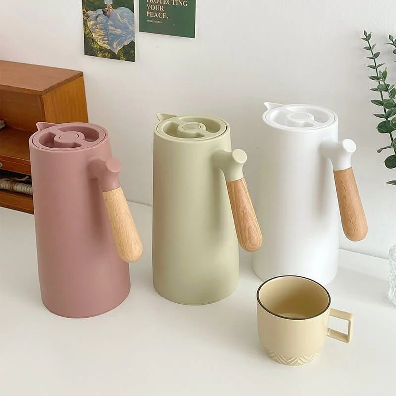 Thermal Jug with Wooden Handle - Nordic Design 1L - Lattea Global