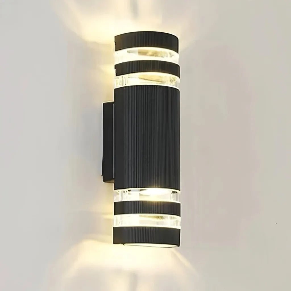 Up Down Black Outdoor Wall Sconce