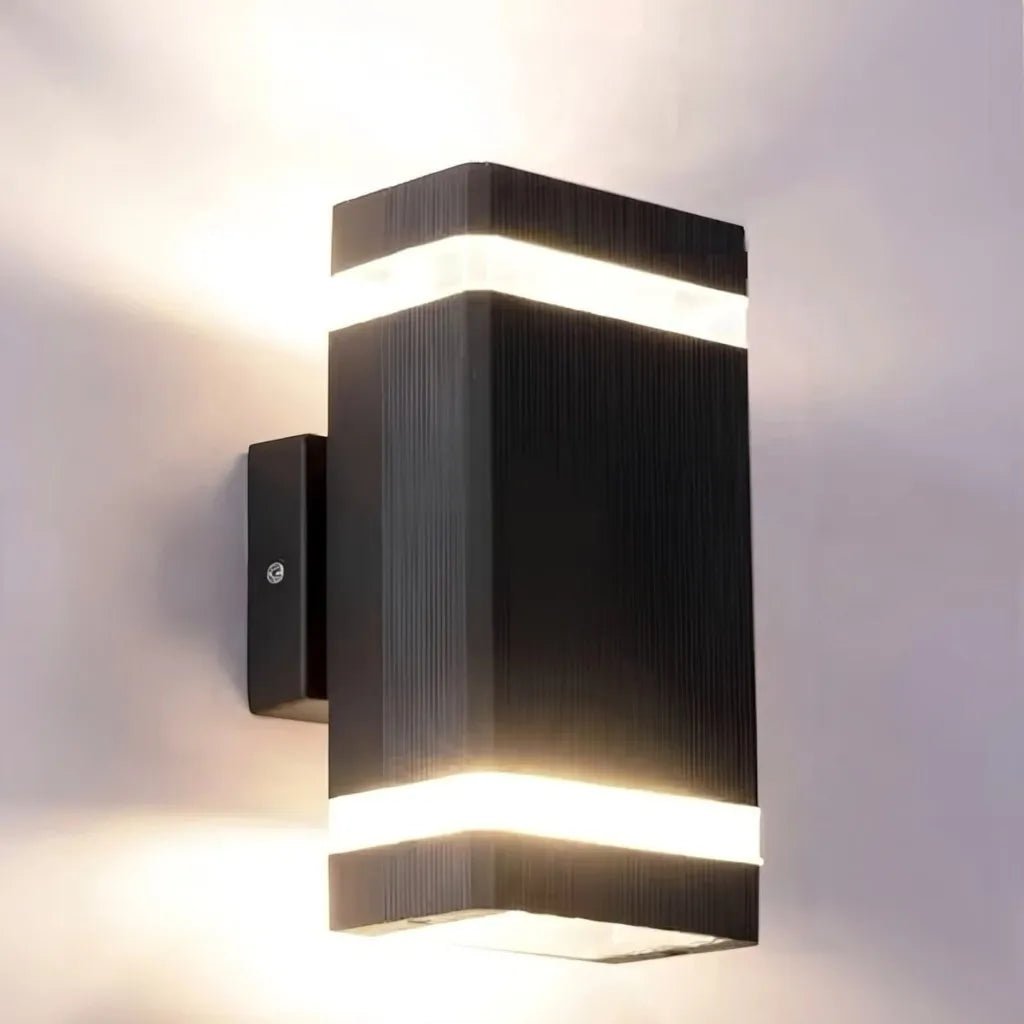 Up Down Black Outdoor Wall Sconce