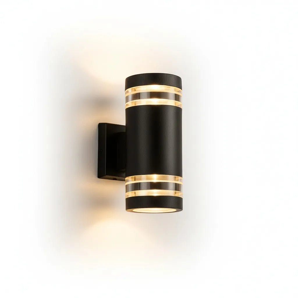 Up Down Black Outdoor Wall Sconce