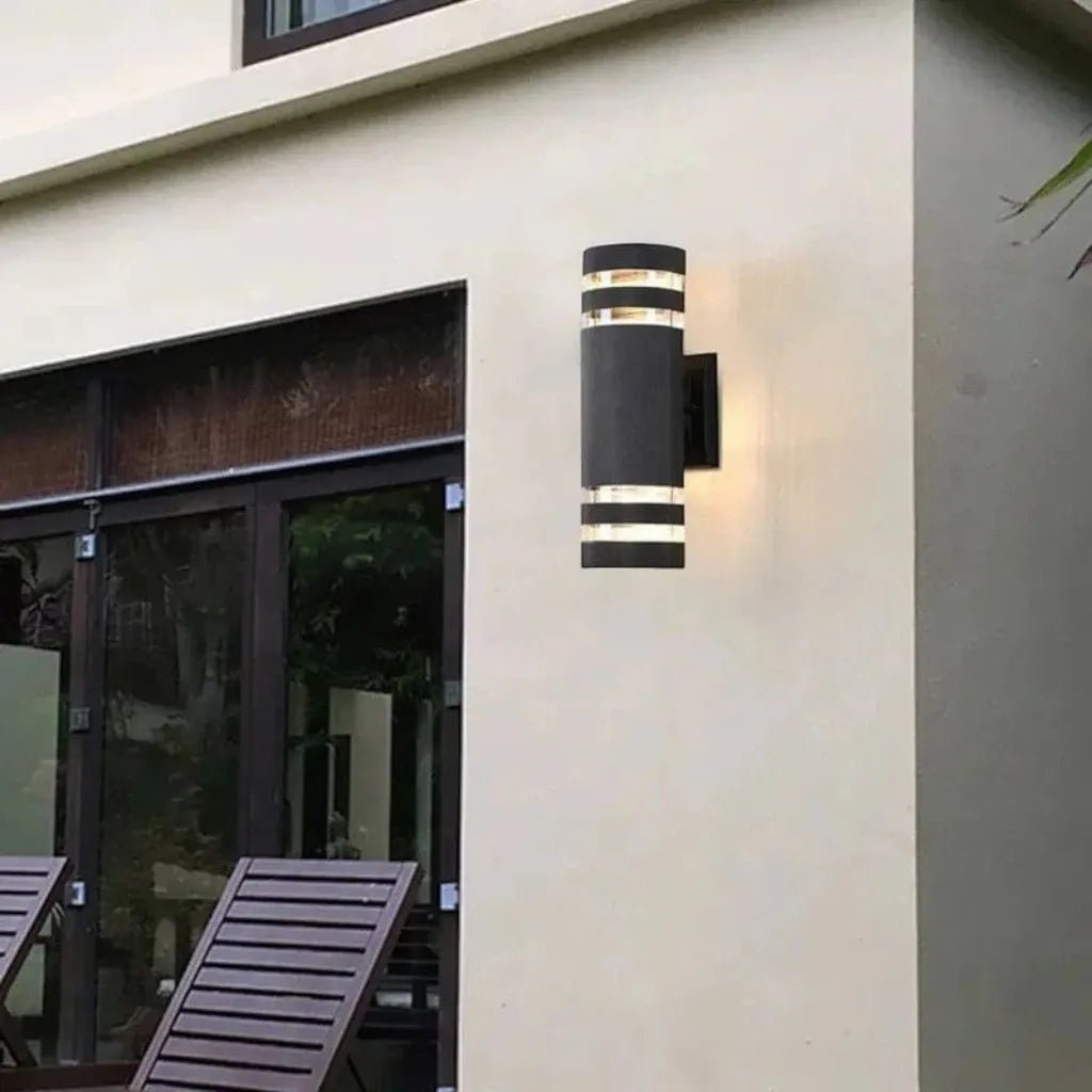 Up Down Black Outdoor Wall Sconce