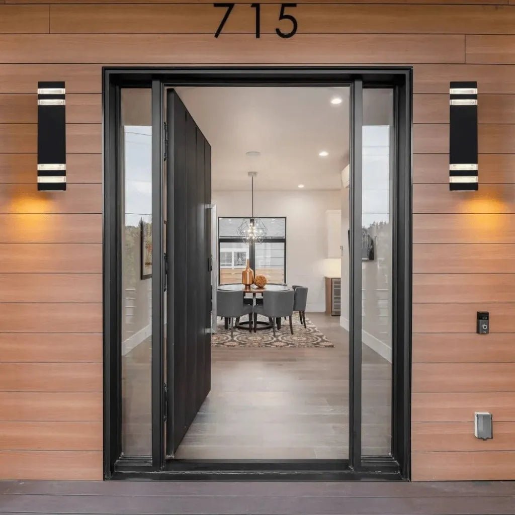 Up Down Black Outdoor Wall Sconce