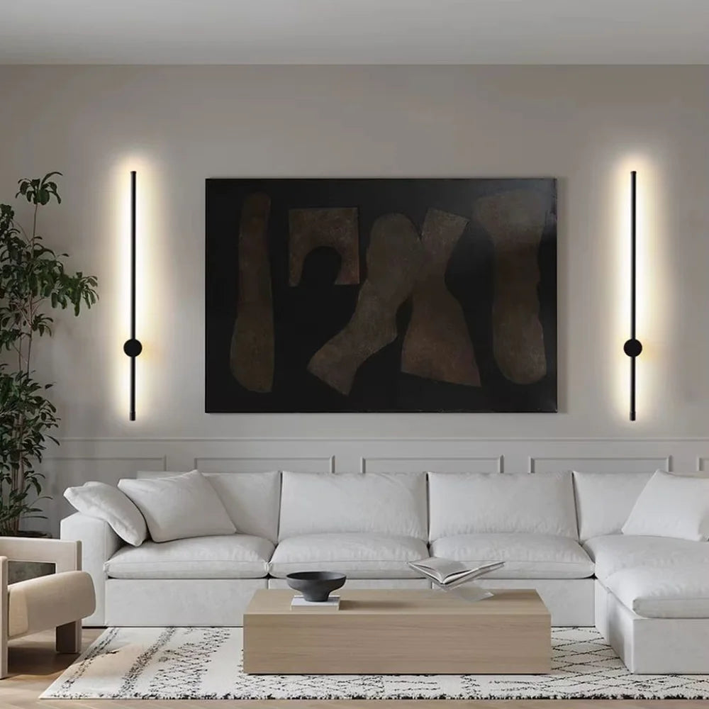 Touch dimming led wall sconce black aluminium 360 arm - view 10