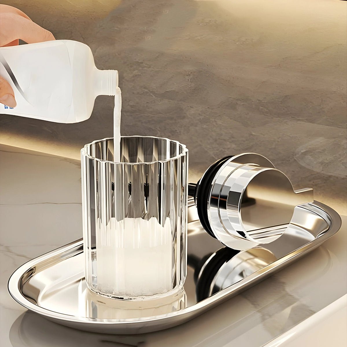 Trendy Striped Soap Dispenser - Lattea Global