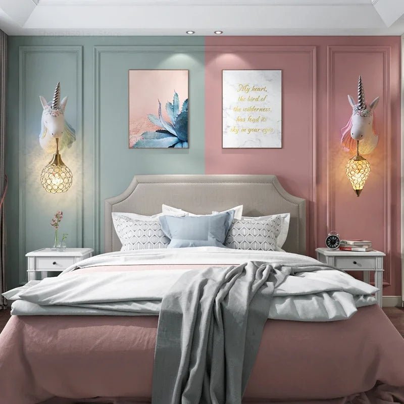 Unicorn Wall Lamp for Kids' Rooms - Lattea Global