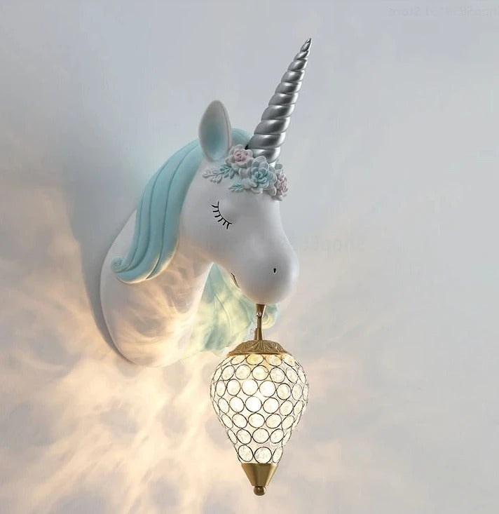Unicorn Wall Lamp for Kids' Rooms
