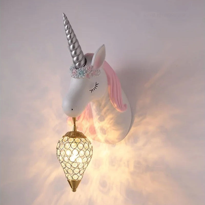 Unicorn Wall Lamp for Kids' Rooms