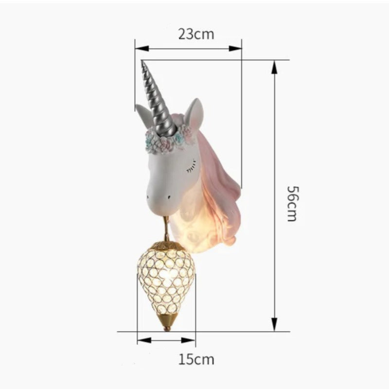 Unicorn Wall Lamp for Kids' Rooms