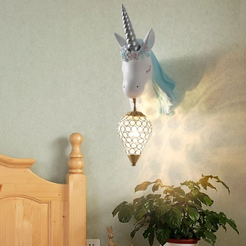 Unicorn Wall Lamp for Kids' Rooms