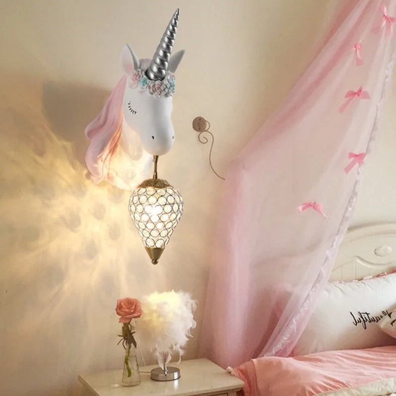 Unicorn Wall Lamp for Kids' Rooms