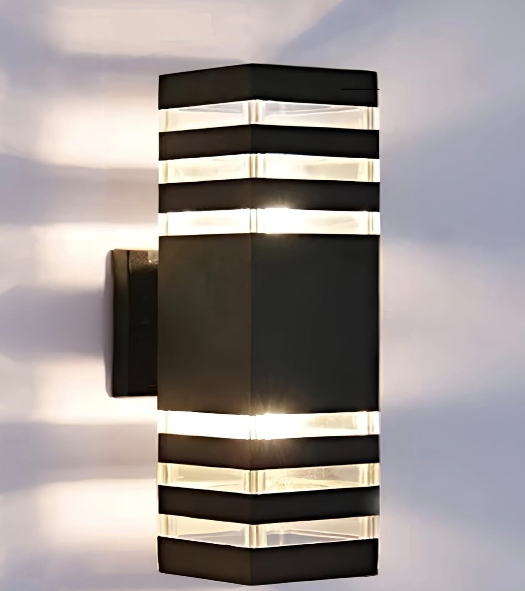Up Down Black Outdoor Wall Sconce - Lattea Global