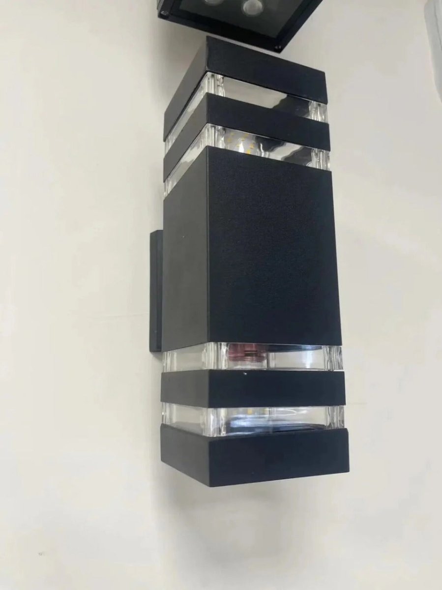 Up Down Black Outdoor Wall Sconce - Lattea Global