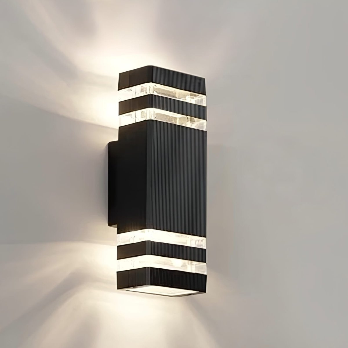 Up Down Black Outdoor Wall Sconce - Lattea Global