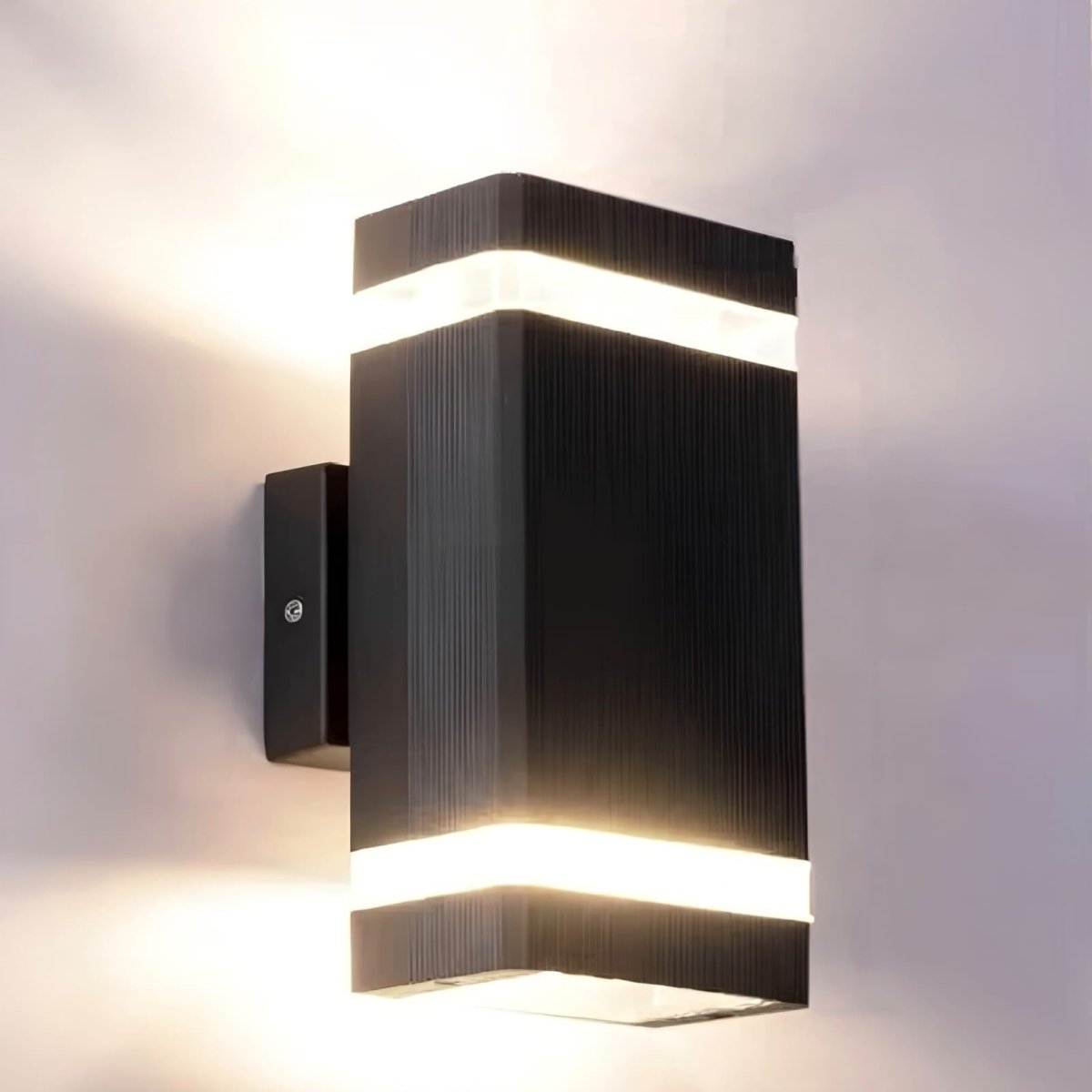 Up Down Black Outdoor Wall Sconce - Lattea Global
