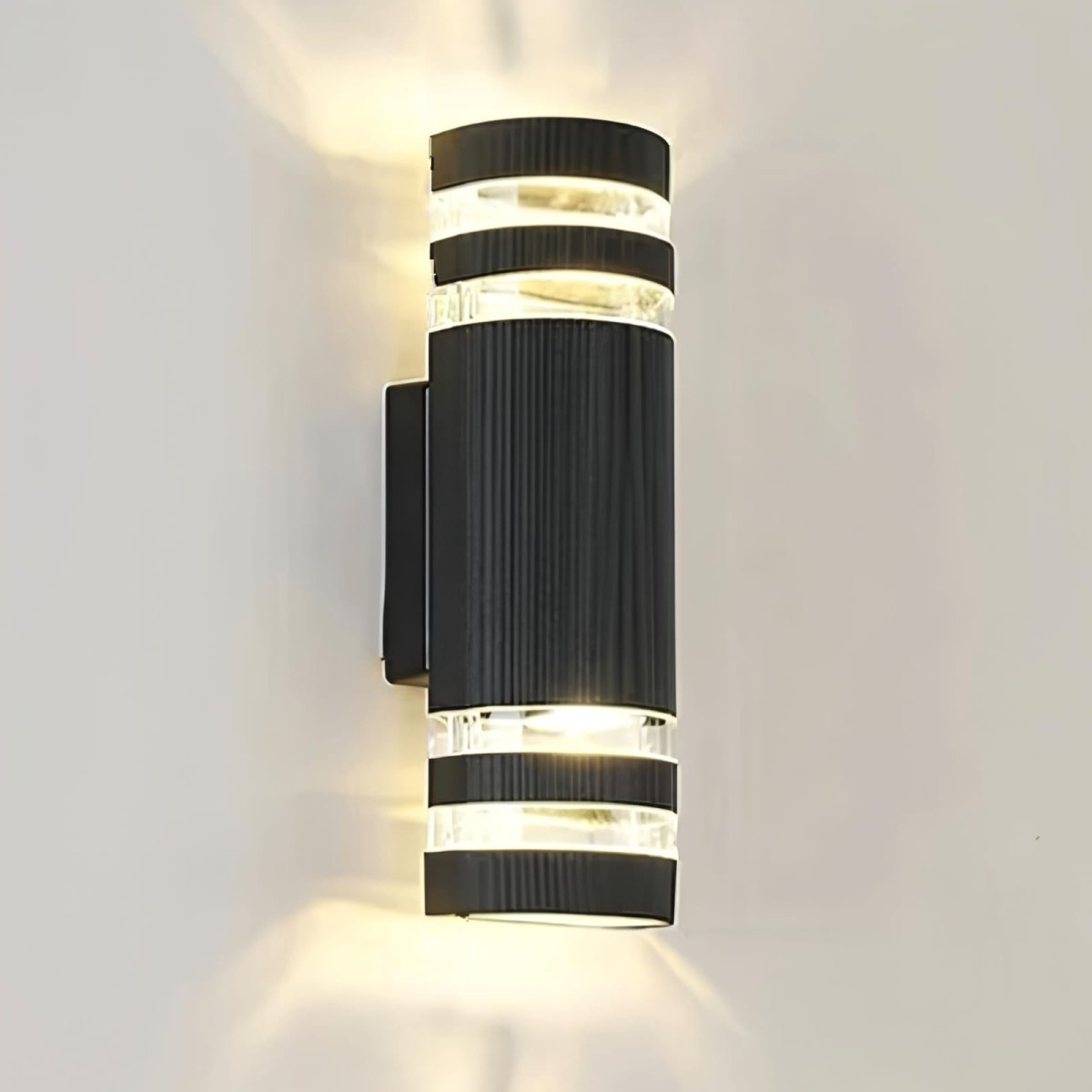 Up Down Black Outdoor Wall Sconce - Lattea Global