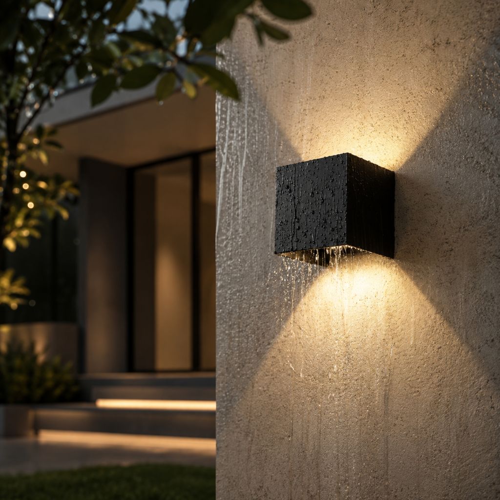 UrbanCube LED Outdoor Wall Lamp - Modern Cube Design & Weatherproof