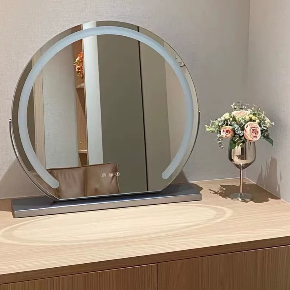 Vanity makeup mirror 15x magnification touch with led lights – view 9