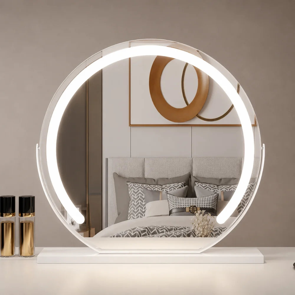 Vanity makeup mirror 15x magnification touch with led lights – view 11
