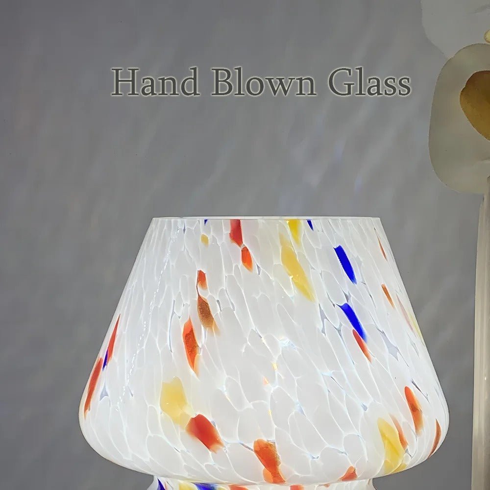 Vintage Glass Mushroom Lamp - Lattea Global