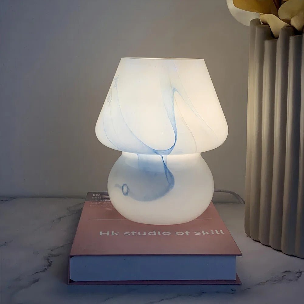Vintage Glass Mushroom Lamp - Lattea Global