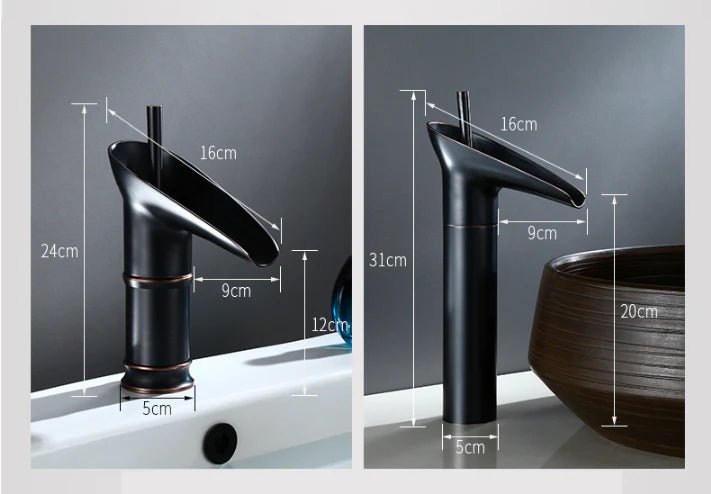 Vintage Waterfall Sink Faucet - Lattea Global