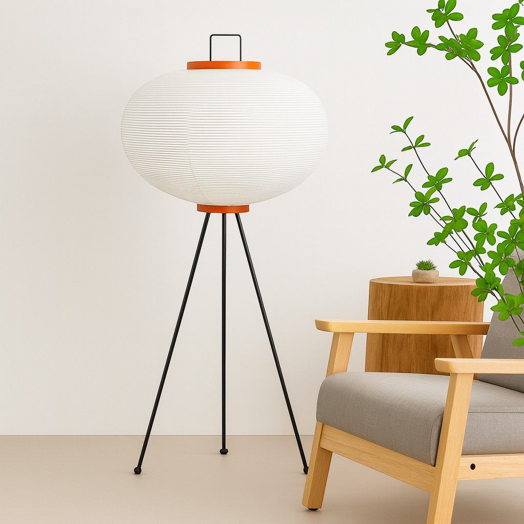 Wabi Sabi Tripod Paper Standing Floor Lamp