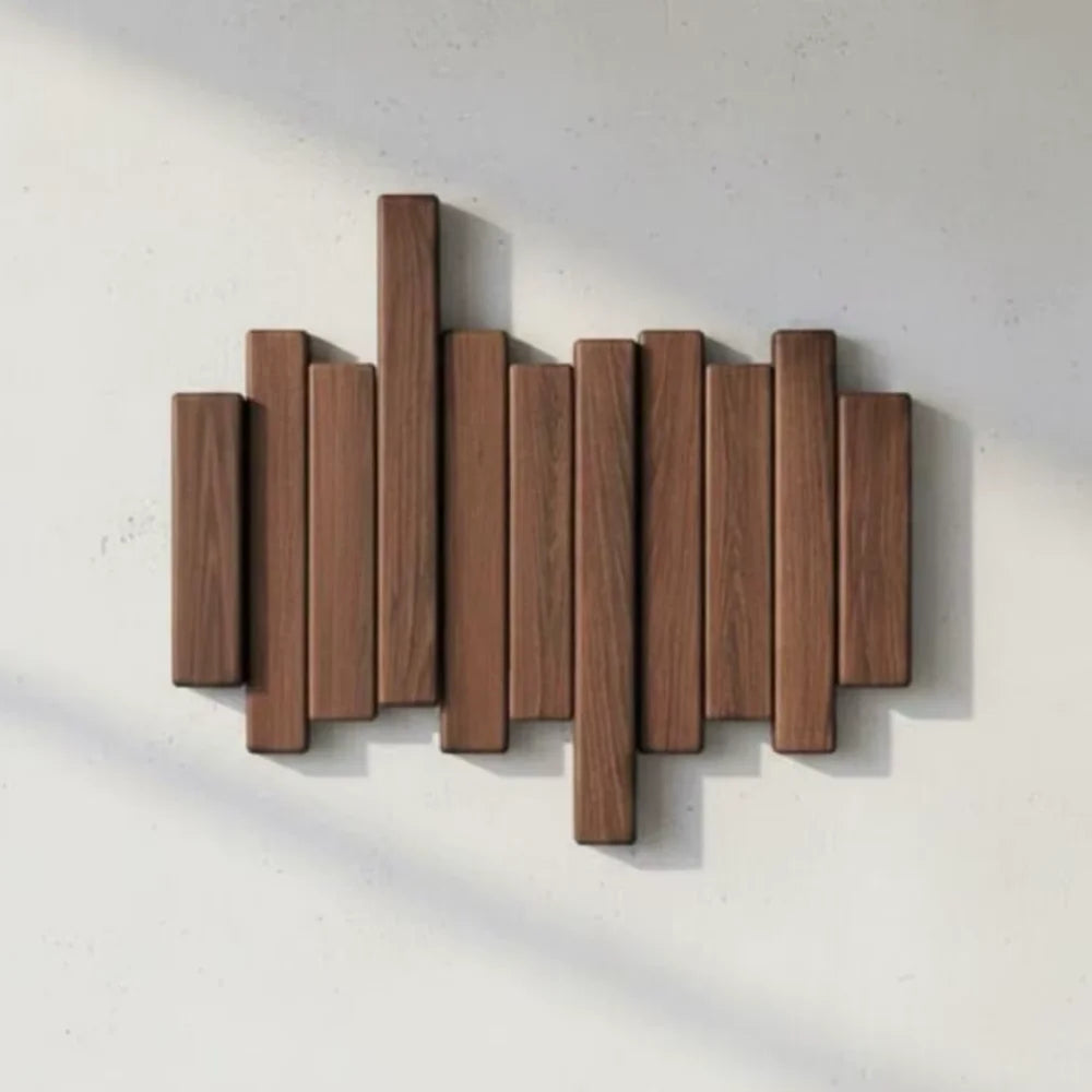 Wall-mounted coat rack premium wood wall hooks – view 12