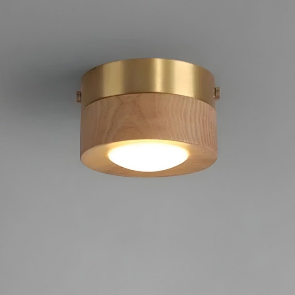 Walnut Wood LED Ceiling Spotlight