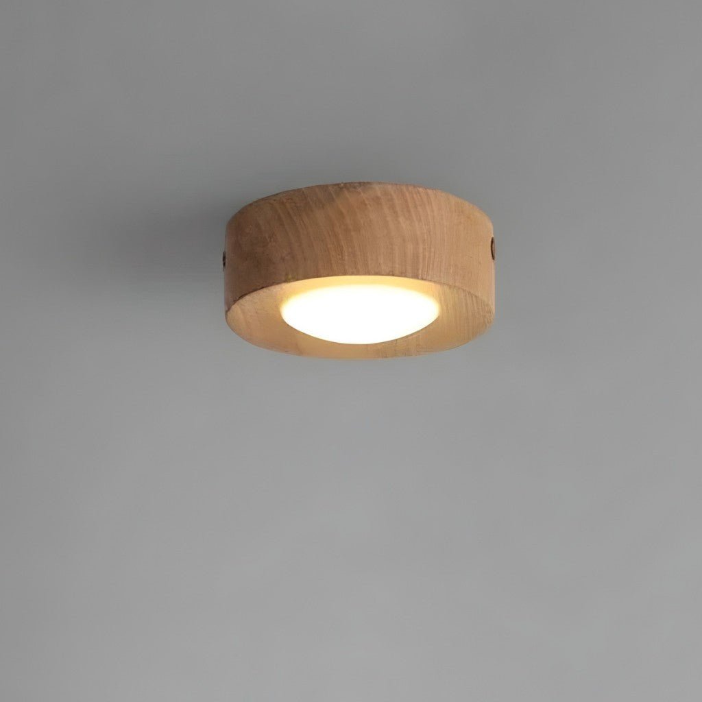 Walnut Wood LED Ceiling Spotlight