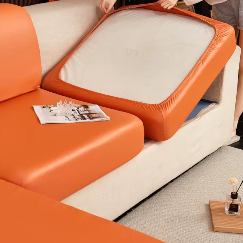 Waterproof PU Leather Sofa Cushion Cover Stretch Non - Slip - Lattea Global