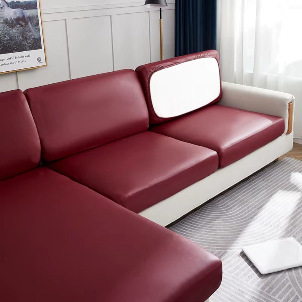Waterproof PU Leather Sofa Cushion Cover Stretch Non - Slip - Lattea Global