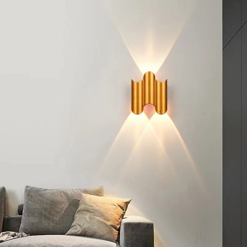 Wave LED Up Down Wall Sconce - Lattea Global