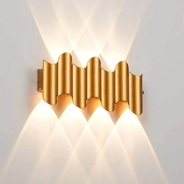 Wave LED Up Down Wall Sconce - Lattea Global