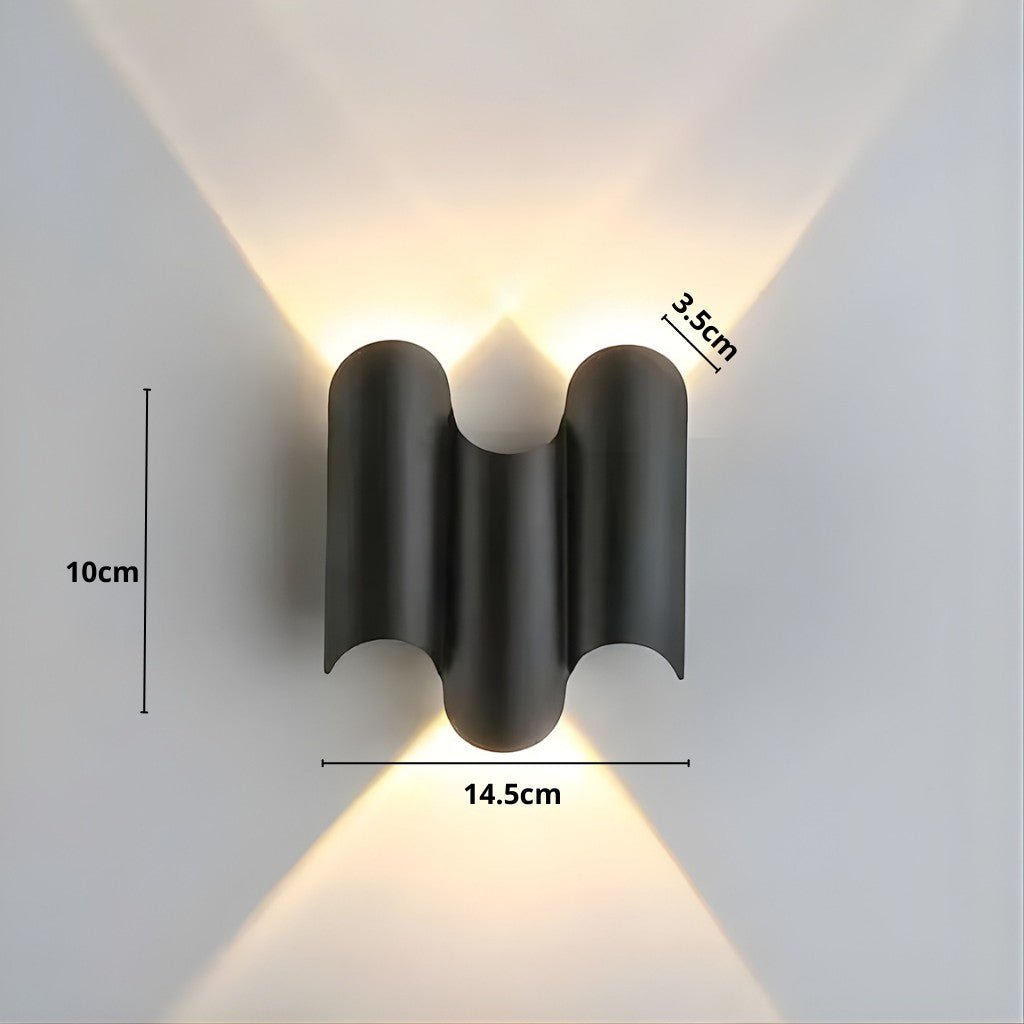 Wave LED Up Down Wall Sconce
