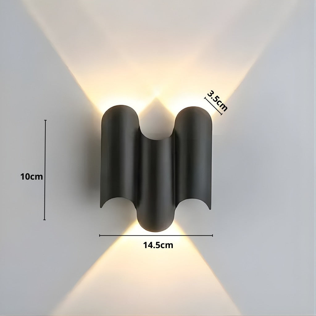 Wave LED Up Down Wall Sconce