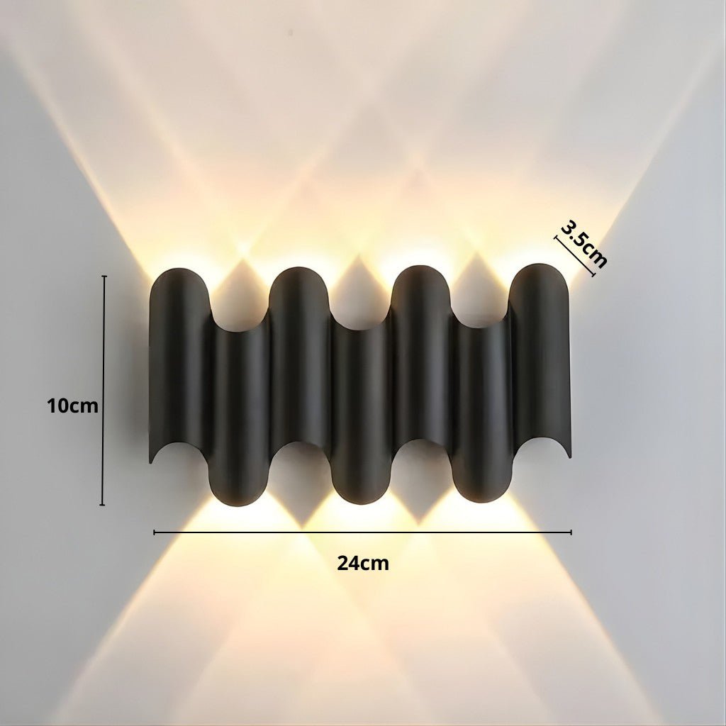 Wave LED Up Down Wall Sconce
