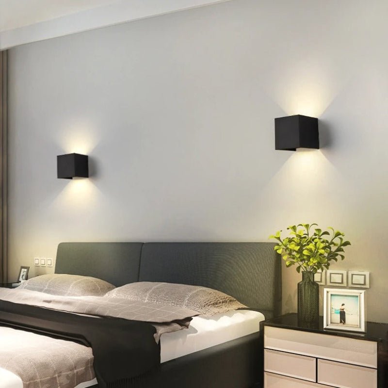 Weatherproof Cube Up Down Wall Light - Lattea Global