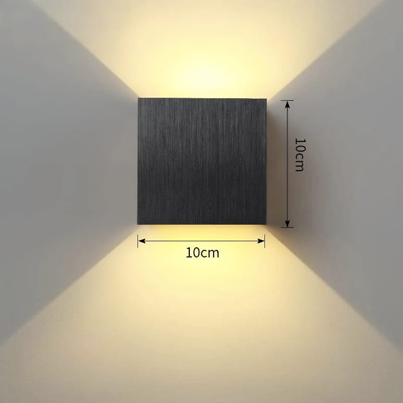 Weatherproof Cube Up Down Wall Light - Lattea Global