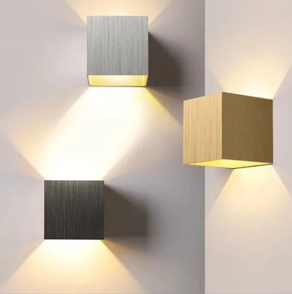 Weatherproof Cube Up Down Wall Light - Lattea Global