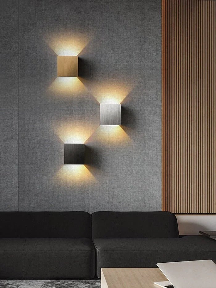 Weatherproof Cube Up Down Wall Light - Lattea Global