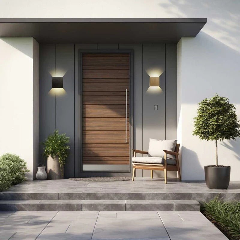 Weatherproof Cube Up Down Wall Light - Lattea Global
