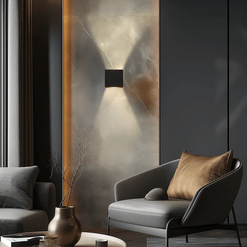 Weatherproof Cube Up Down Wall Light - Lattea Global