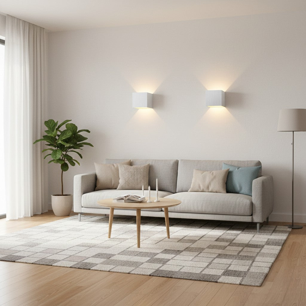 Weatherproof Cube Up Down Wall Light