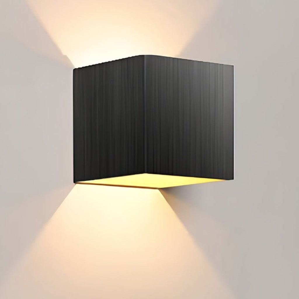 Weatherproof Cube Up Down Wall Light