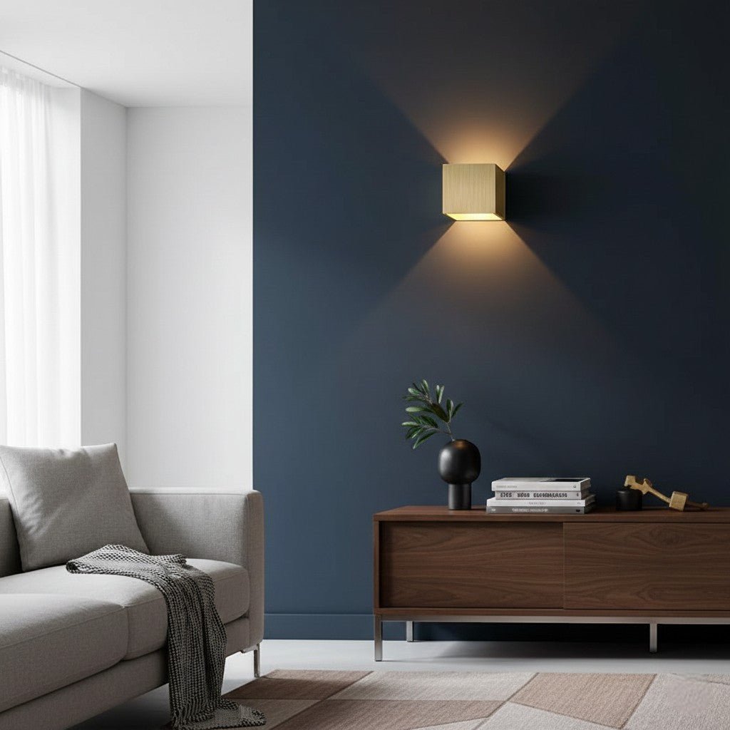 Weatherproof Cube Up Down Wall Light