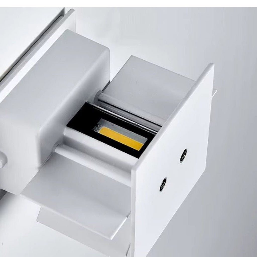 Weatherproof Cube Up Down Wall Light