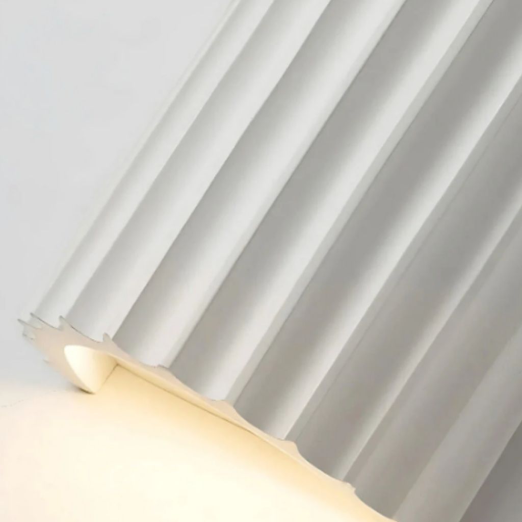 White Nordic Minimalist LED Wall Lamp - Macaron Resin