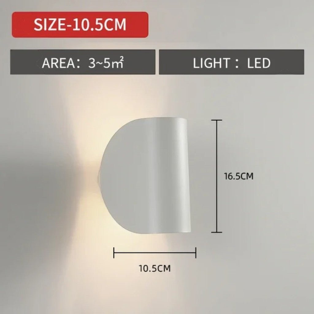 White Up Down Modern Wall Sconce Light - Lattea Global