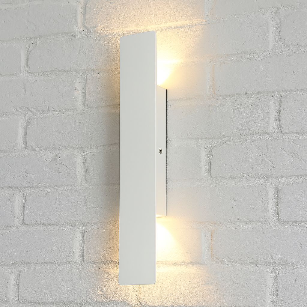 White Weatherproof LED Wall Lights - Outdoor Style and Durability